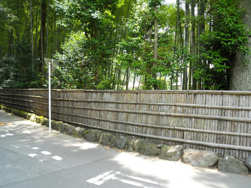 竹垣から人工竹垣へ(御殿場市）